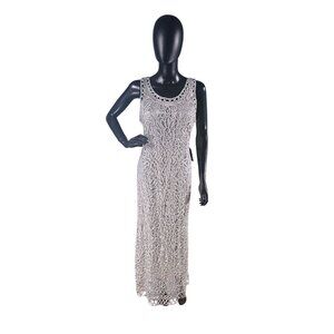 100% Silk Hand Woven Silver Courthouse/Destination Wedding Dress - Soulmates